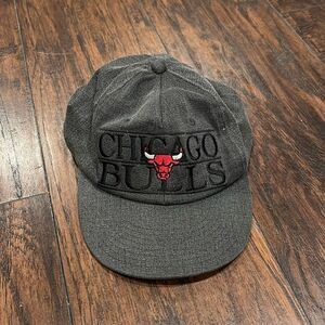 Vintage Chicago Bulls Strap back Hat - First Pick Sports embroidered spell out